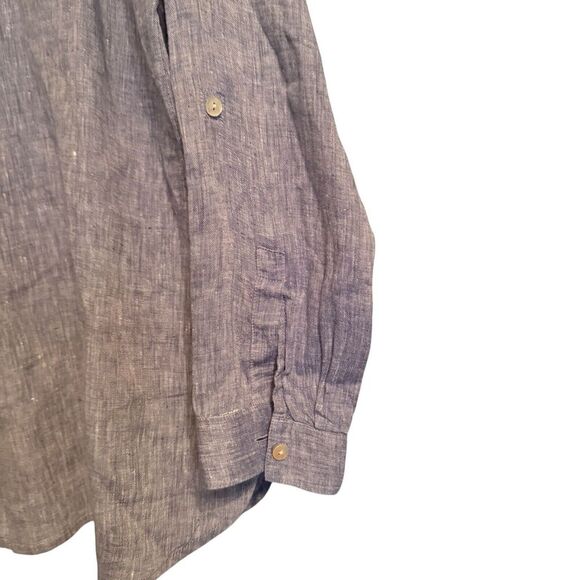 JJill Love Linen Sz‎ M Tunic Top Lagenlook Coastal Cruise Office Casual - Picture 4 of 11